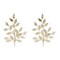 Melrose Set of 2 Glittered Leaf Artificial Christmas Sprays 29"